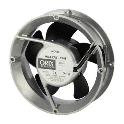 6.77 in. H X 6.77 in. W X 172 mm W ORIX 24 VDC Axial Cooling Fan 172 mm H 