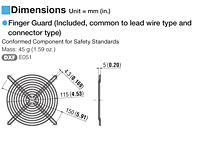 Finger Guard Dimensions